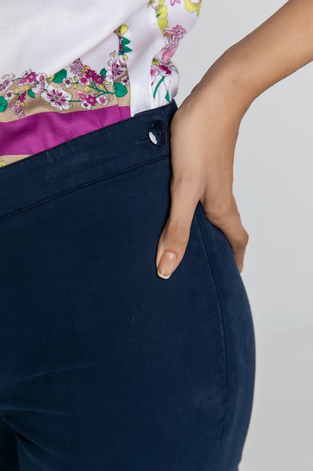 Slim Fit Blue Pants Conquista Fashion