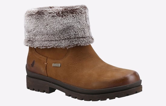 Hush Puppies Alice Läderstövlar I Kamelfärg För Kvinnor - Image 2