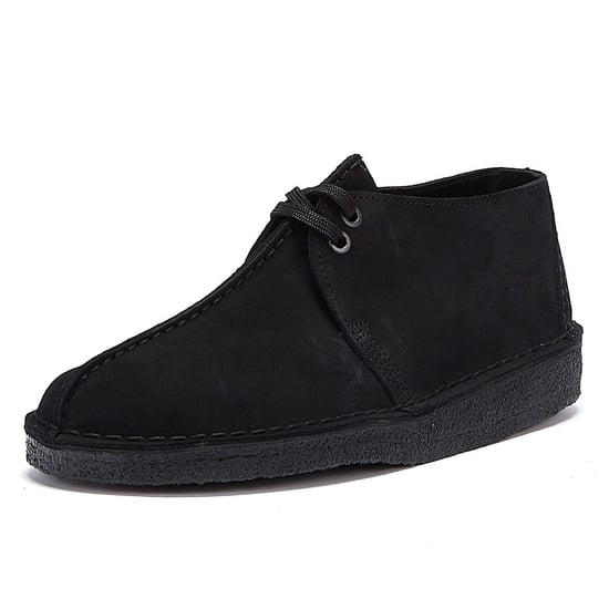 Clarks Originals Desert Trek Suede Mens Black Shoes - Image 3