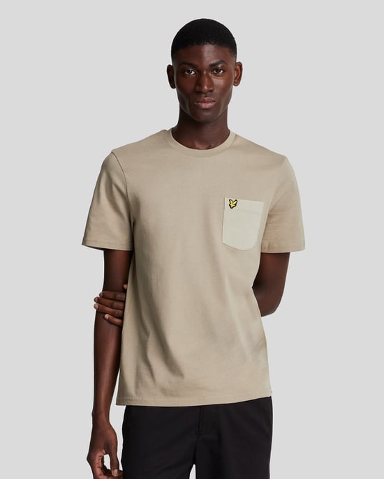 Lyle & Scott Tonal Pocket T-Shirt Green
