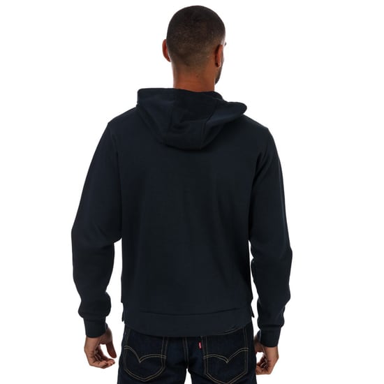 Men's Armani Exchange Tonal Boxed Logo Hoody in Navy
