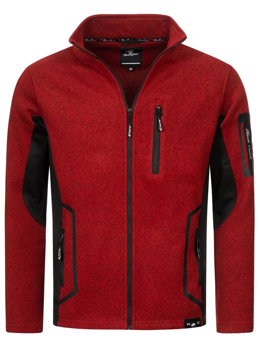 Rock Creek Fleecejacke Rot