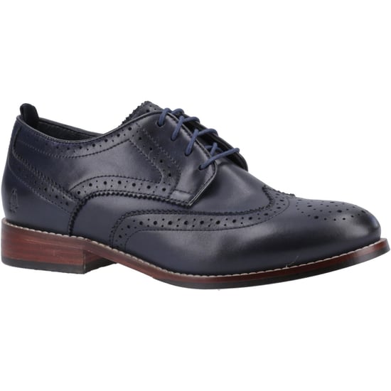 Hush Puppies Natalia Leather Women's Navy Brogues Shoes - Image 1