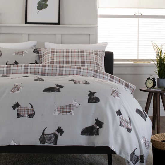 Deyongs Bramble Scottie Duvet Set King Size  Grey