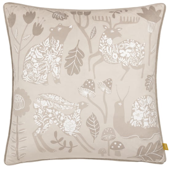 furn. Nook Velvet Piped Polyester Filled Cushion - Image 1
