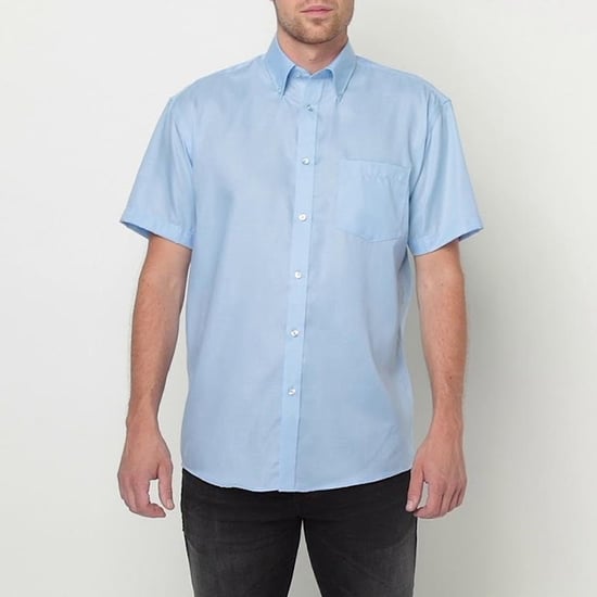 Russell Collection Kortärmad Ultimate Non-Iron Shirt för män (Ljusa himlen) - Image 4