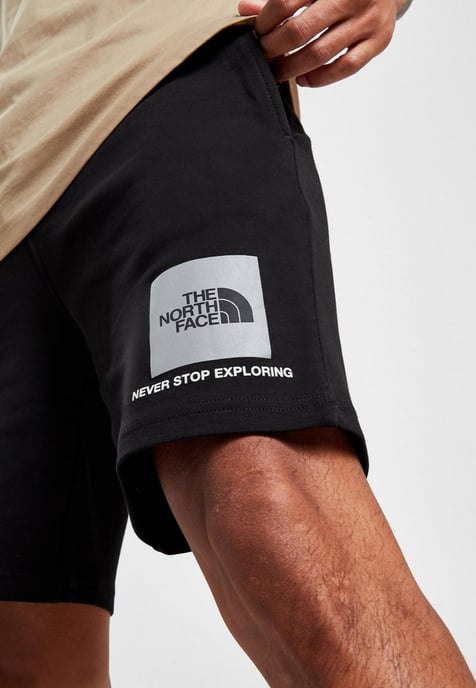 The North Face Small Box Reflective Logo Shorts in Black - Image 3