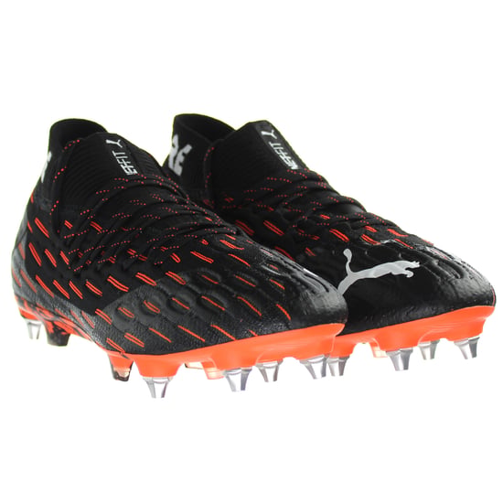 Puma Future 6.1 Netfit MxSG Mens Black/Orange Football Boots