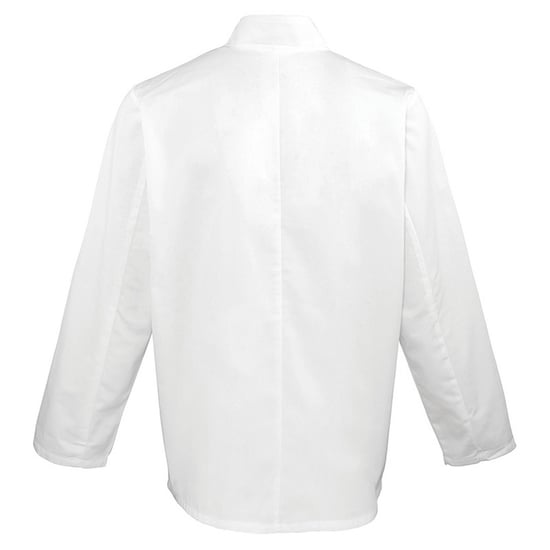 Premier Heren Coolchecker Chef Jacket met lange mouwen (Wit) - Image 2