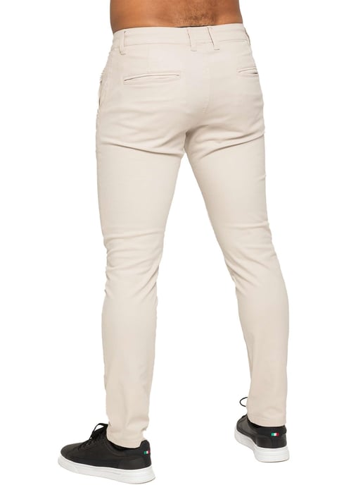 Enzo Heren Slim Fit Stretch Chino - Image 3