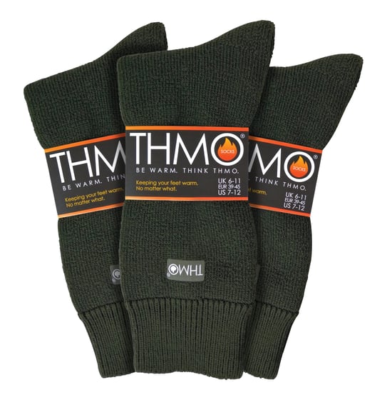 THMO - 3 Pack Multipack Herr tjocka varma vinterstrumpor med komforttopp - Image 1