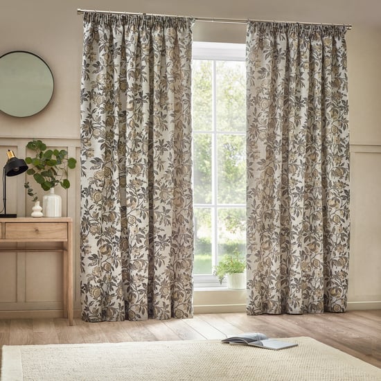 Wylder Pomegranate Pencil Pleat Curtains