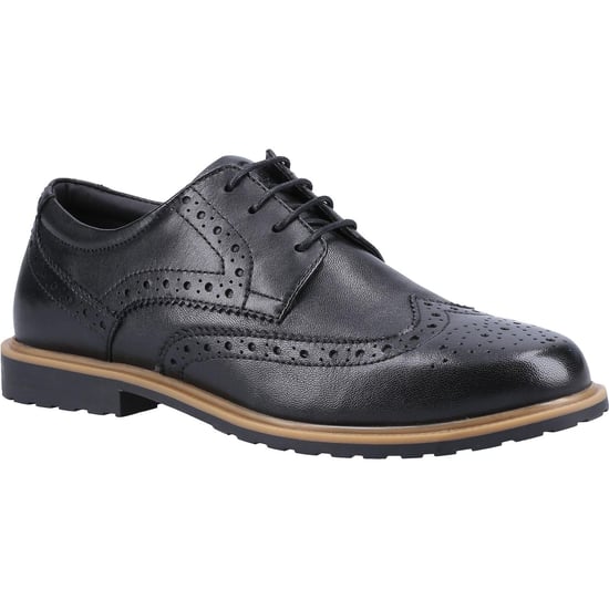 Hush Puppies Girls Verity Leather Brogues (Black/Tan) - Image 3