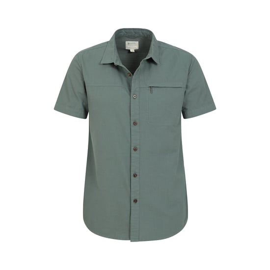 Mountain Warehouse Mens Coconut Slub Short-Sleeved Shirt (Green)