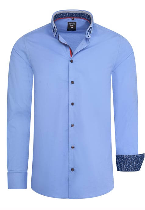 Rusty Neal Overhemden Overhemd Regular Fit Blauw - Image 1