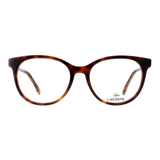 Lacoste Round Womens Brown Havana Glasses