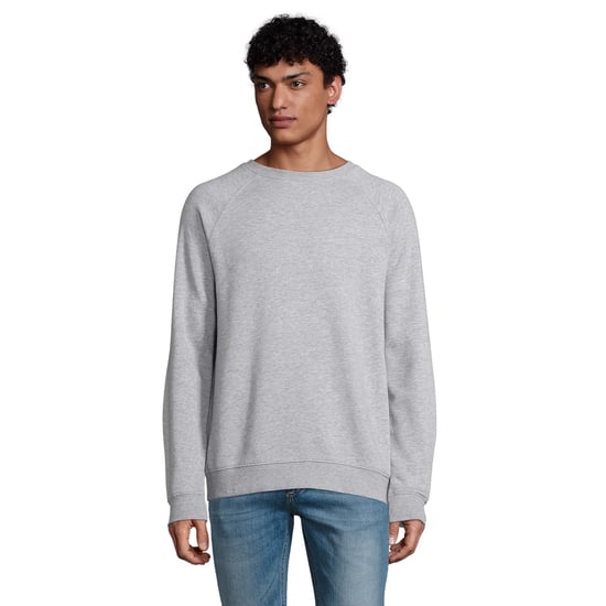 SOLS Unisex Adult Space Organic Raglan Sweatshirt (Grijze Mergel) - Image 4