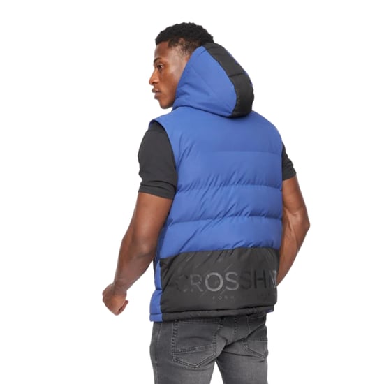 Crosshatch Mens Kremlins Präglad Gilet (Blå) - Image 2