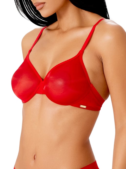 Glossies Sheer Plunge Bra - Image 3