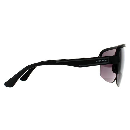Police Semi Rimless Mens Matte Black Smoke Grey 90041091