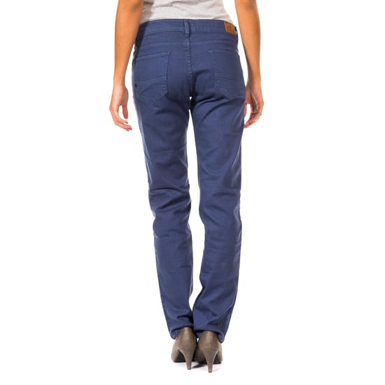 Long waterproof trousers with straight cut and bottoms 36691042 woman