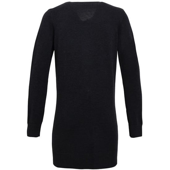Premier Dames/Dames Longline V Hals Gebreid Vest (Houtskool) - Image 2