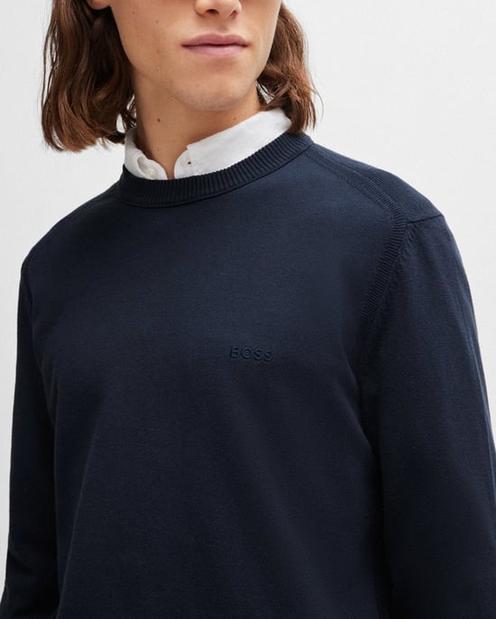 BOSS Orange Asac C Mens Crew Neck Jumper - Image 3