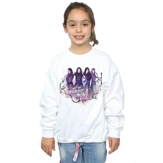 Disney Girls The Descendants The Fiercest Win Sweatshirt (White) - Image 2