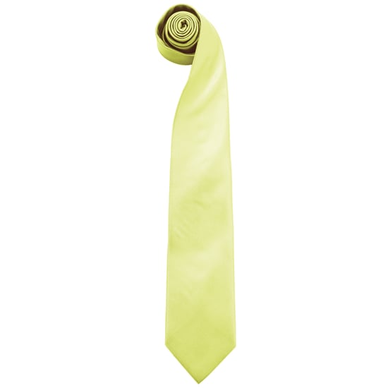Premier Heren “Kleuren” Effen Mode / Zakelijk Stropdas (Limoen) - Image 1