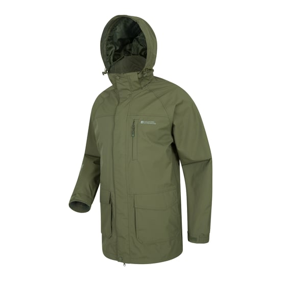 Mountain Warehouse Mens Glacier II Long Waterproof Jacket (Green)