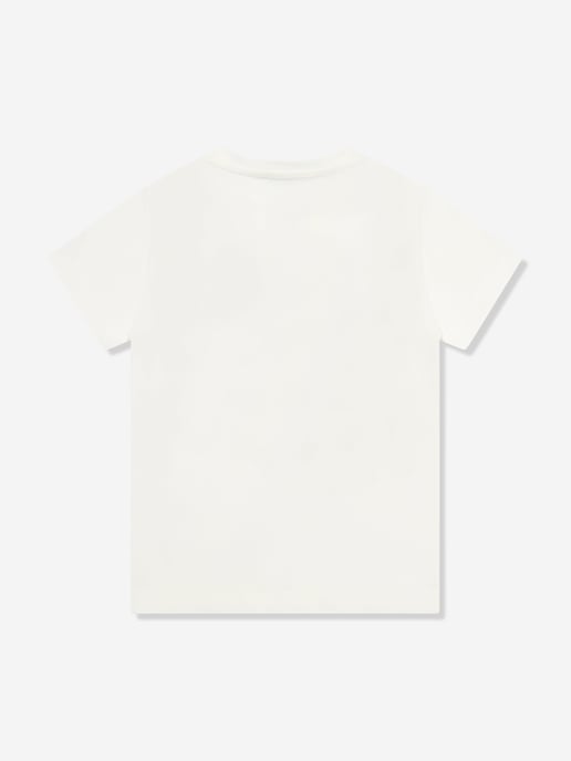 Roberto Cavalli Girls Embroidered Logo T-Shirt in White