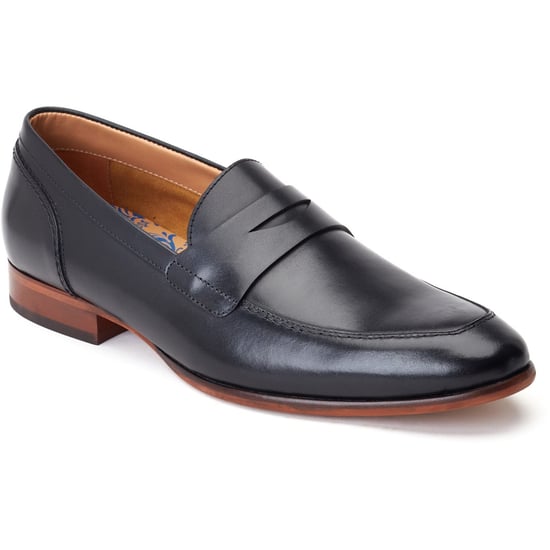 Base London Bruno Leather Men's Black Loafers - Image 1