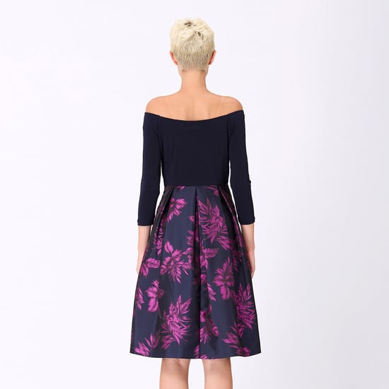Bi-materiële kleding met bloemenbrokaat - Image 4