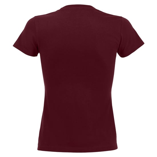 SOLS Womens/Ladies Imperial Heavy Short Sleeve T-Shirt (Burgundy) - Image 2
