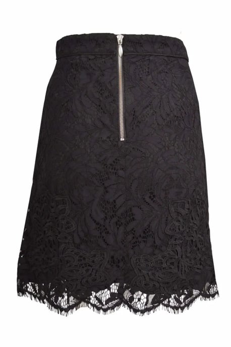 Black Lace A Line Skirt