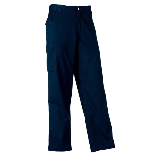 Russell Mens Polycotton Twill Trouser / Pants (Regular) (French Navy) - Image 2