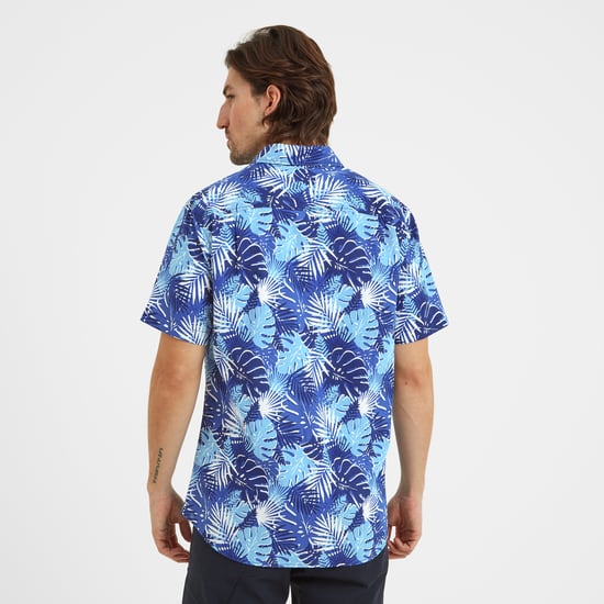 Arnie Mens Short Sleeve Shirt Sapphire Blue