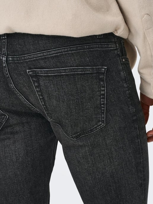 Loom Slim Black Jeans - Black - Image 5