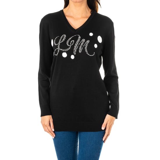 Women's long-sleeved V-neck sweater KWS301