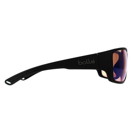 Bolle Wrap Mens Matte Black Phantom+ Blue Photochromic Polarised Sunglasses - Image 4