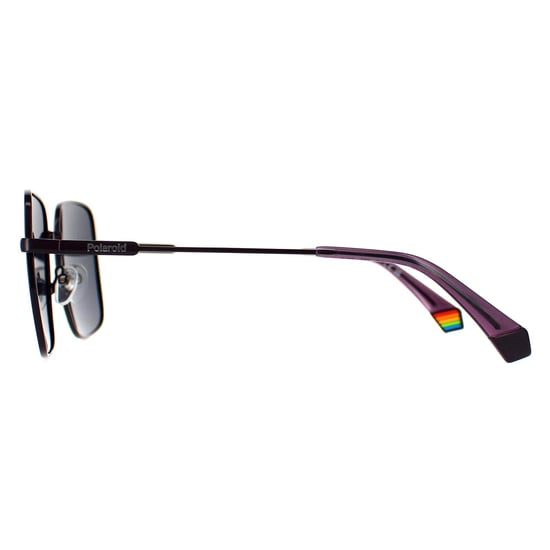Polaroid Square Womens Violet Grey Gold Polarized PLD 6194/S/X