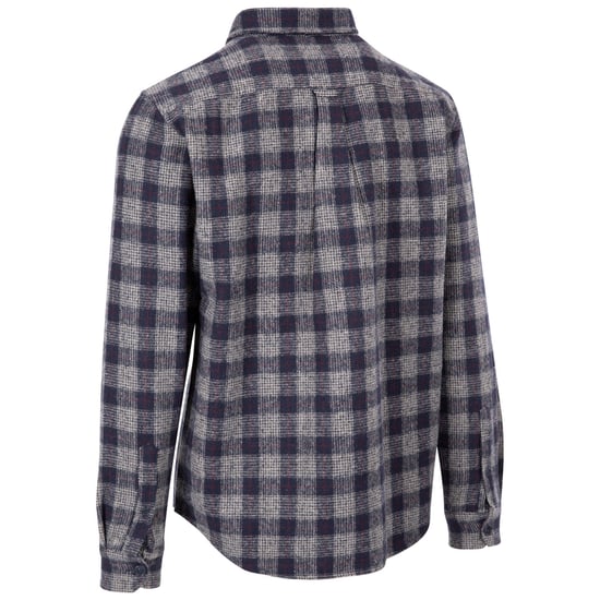 Trespass Mens Portlaw Checked Shirt (Grey/Blue)