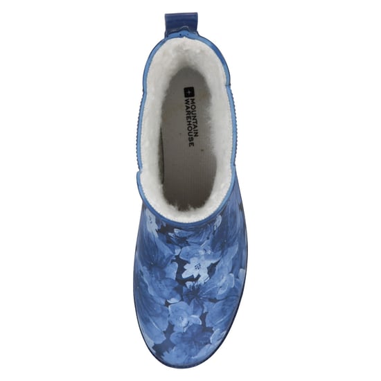 Mountain Warehouse Womens/Ladies Floral Rubber Wellington Boots (Dark Blue)