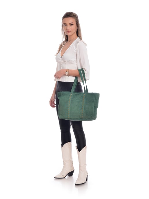 Carla Ferreri SS22 CF 8127 Green Leather Bag - Image 5