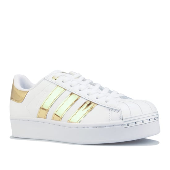 Women's adidas Originals Superstar Bold Trainers in White Gold