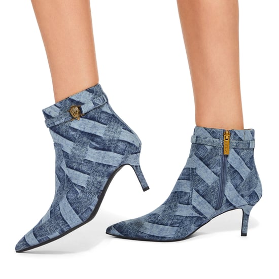 Kurt Geiger London Denim Kensington Flexi Ankle Boots