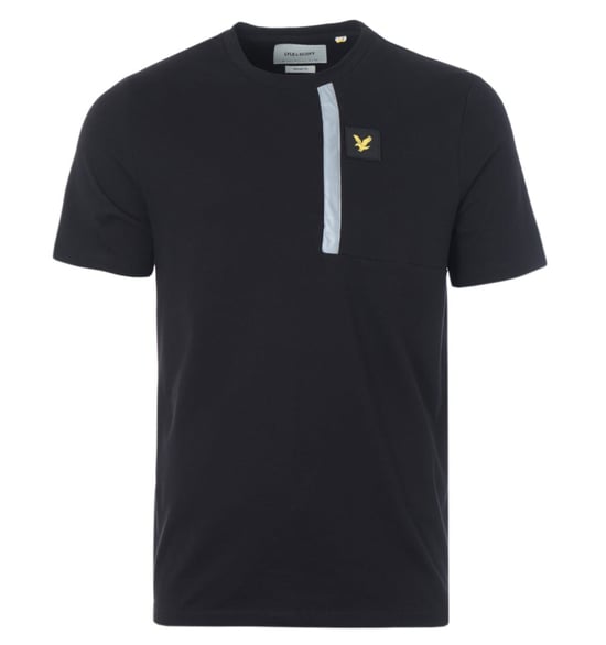 Lyle & Scott Reflective Detail T-shirt för herrar, svart - Image 1