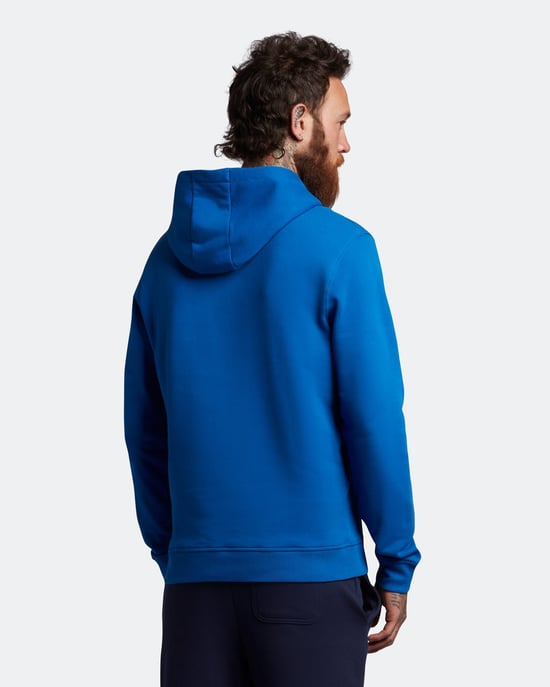 Lyle & Scott Pullover Hoodie in Blue - Image 4