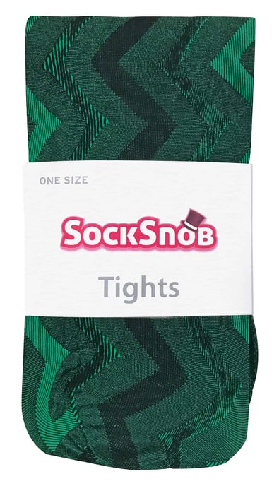 Sock Snob Dames80 denier ondoorzichtig patroon panty's - Weef Groen - Image 2