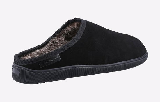 Hush Puppies Ashton Mockasin I Svart Mocka För Män - Image 3